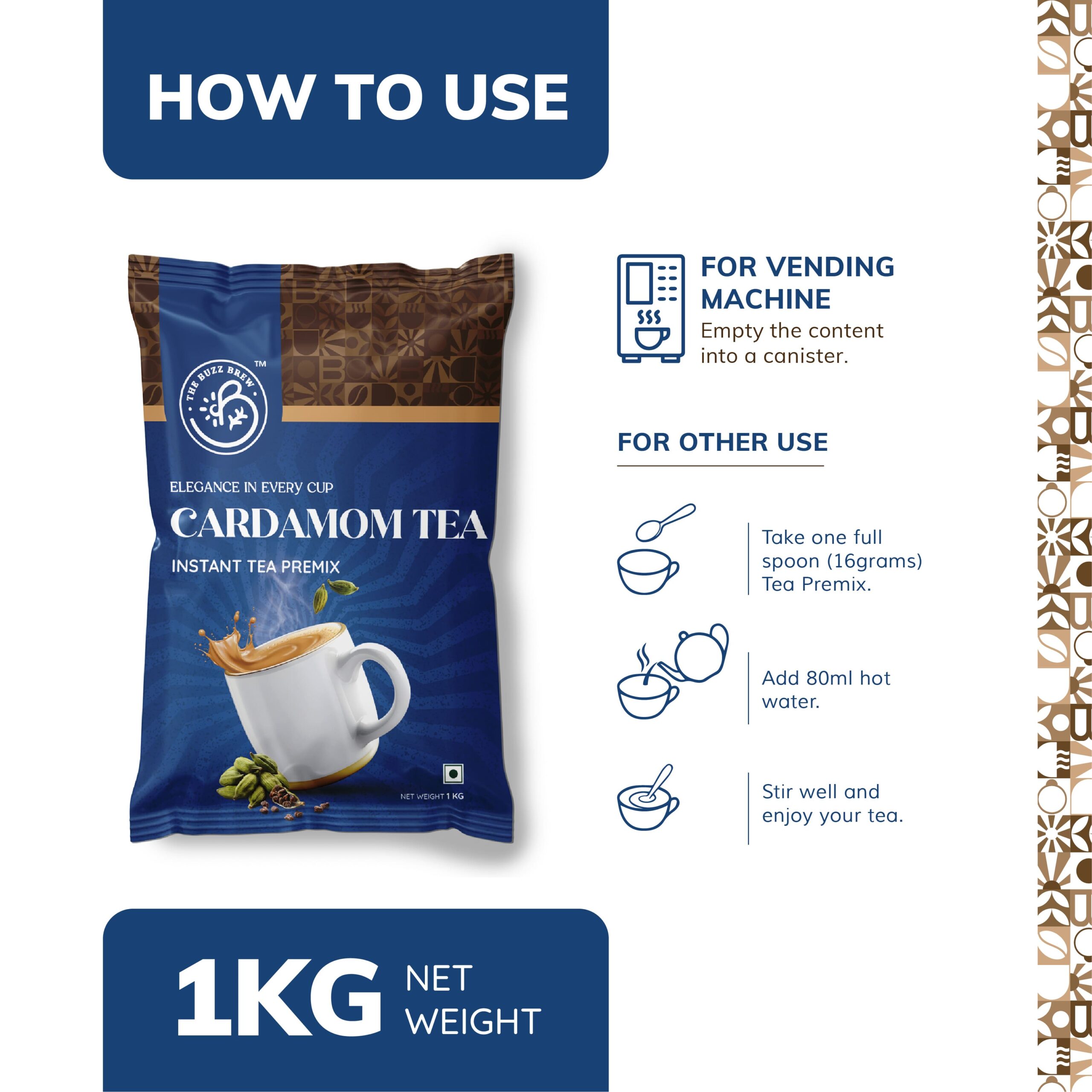 Cardamom Tea Premix 1kg