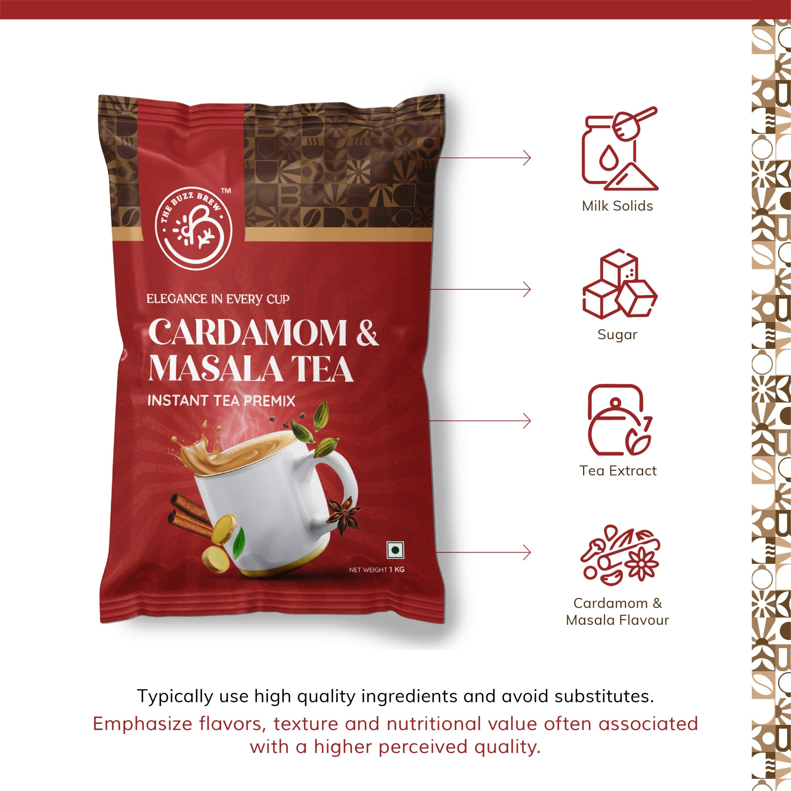 Cardamom & Masala Tea Premix 1kg