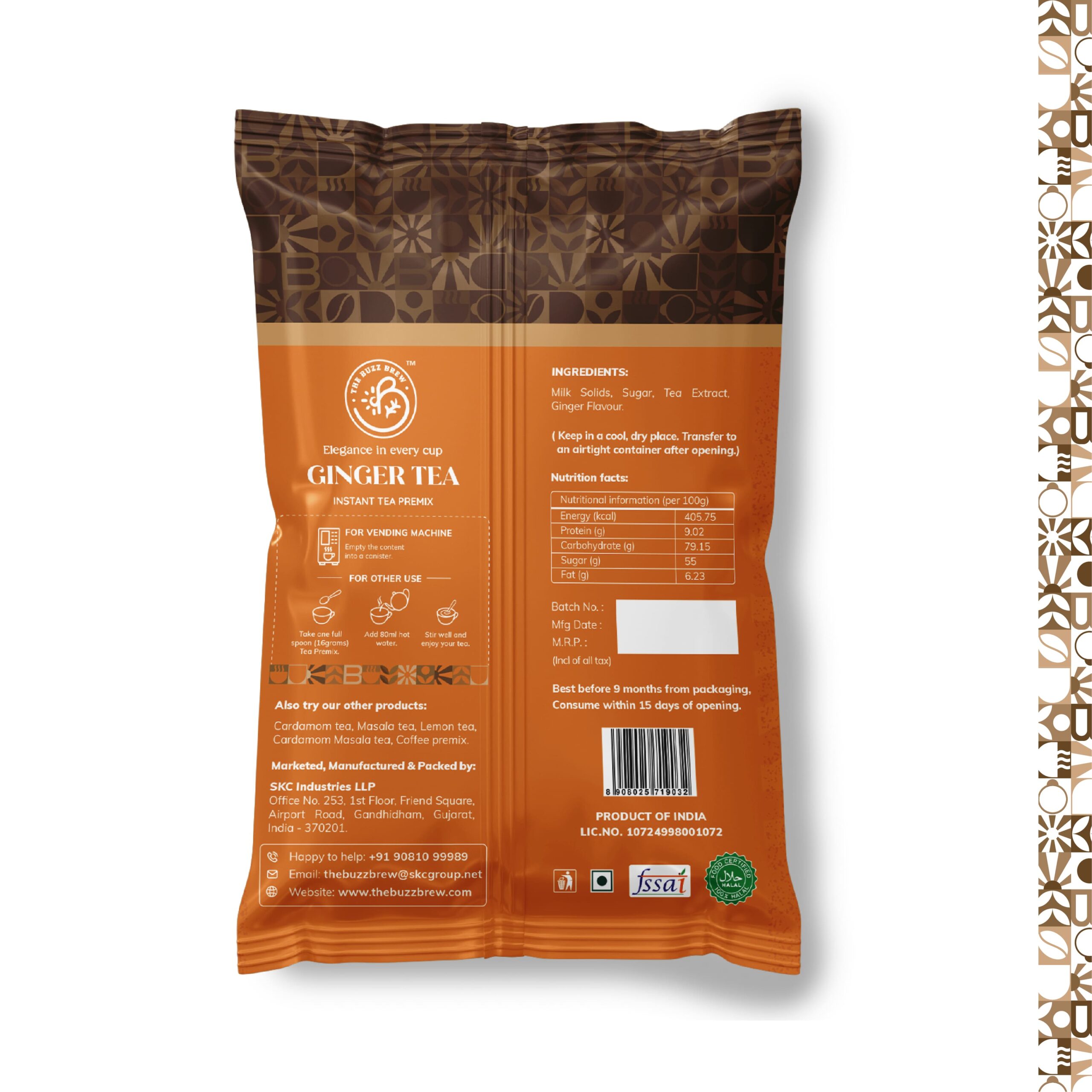 Ginger Tea Premix 1kg