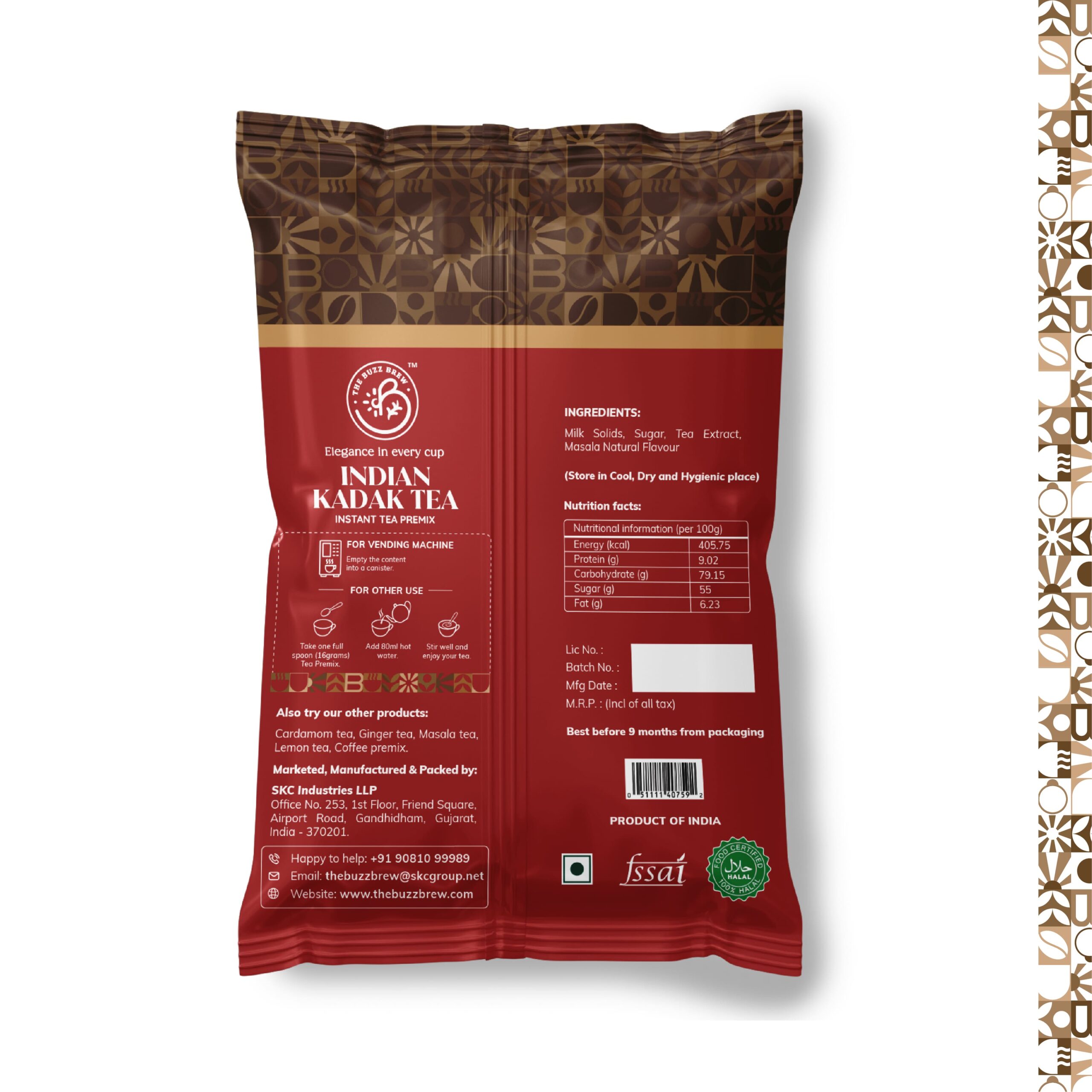 Indian Kadak Tea Premix 1kg