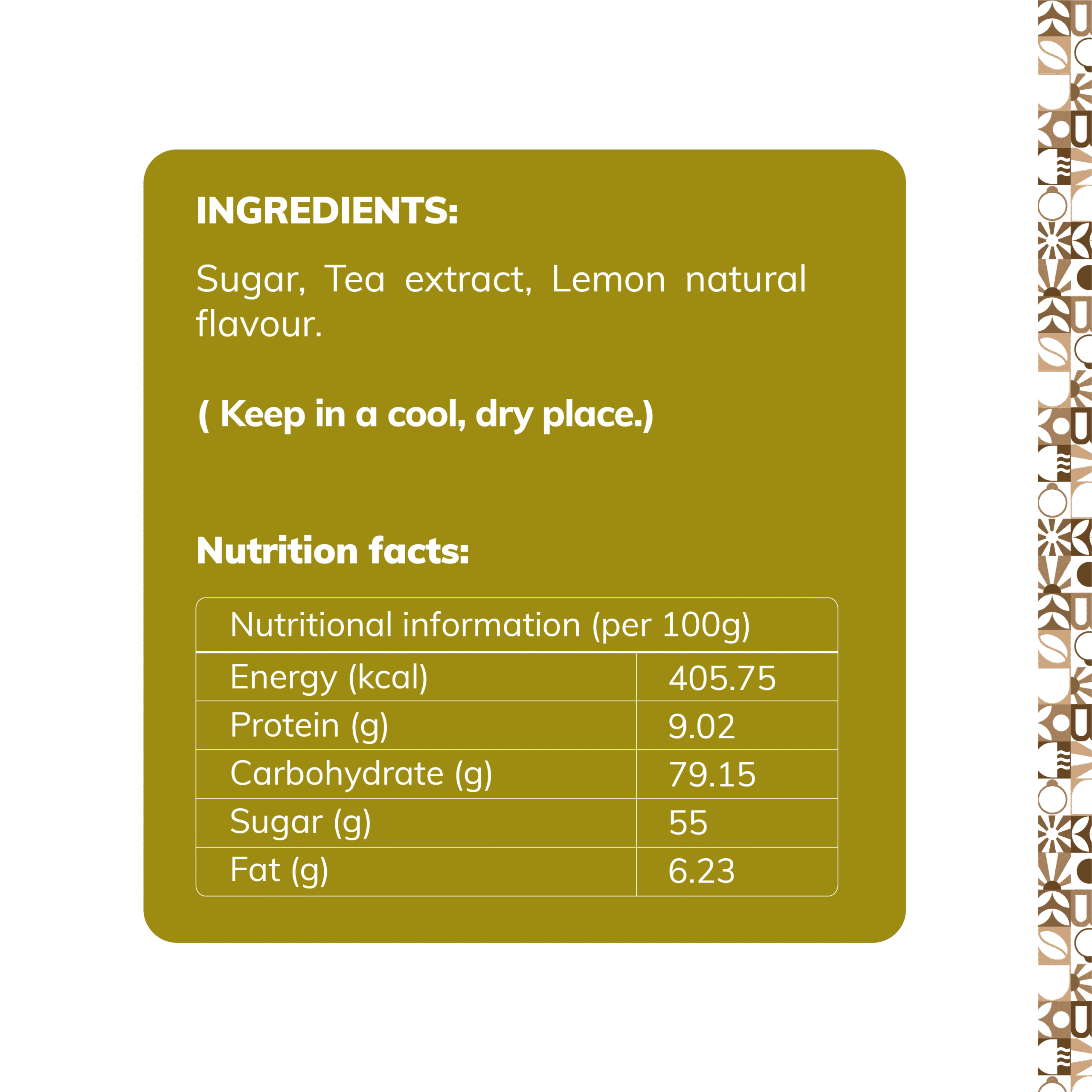 Iced Lemon Tea Premix