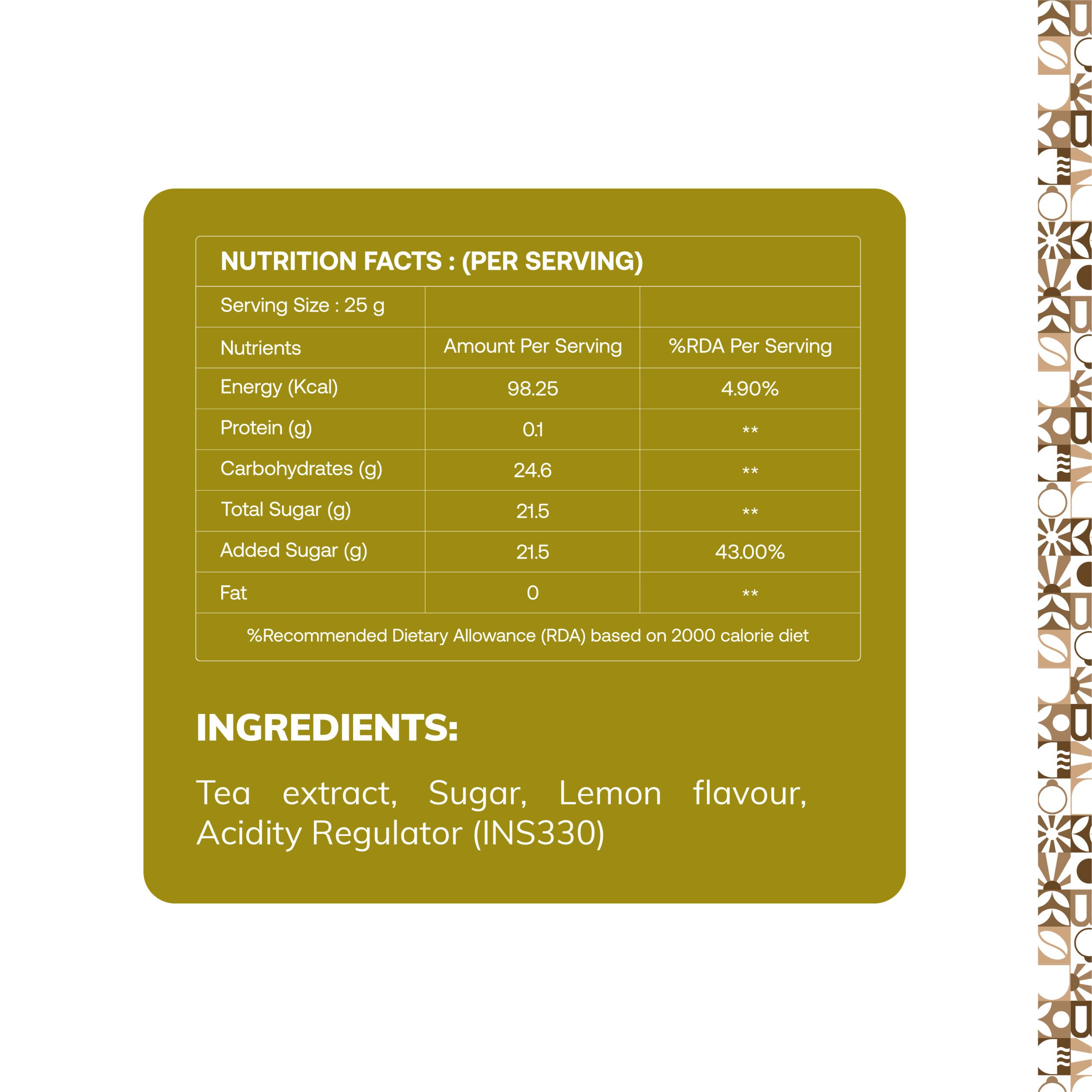 Iced Lemon Tea Premix