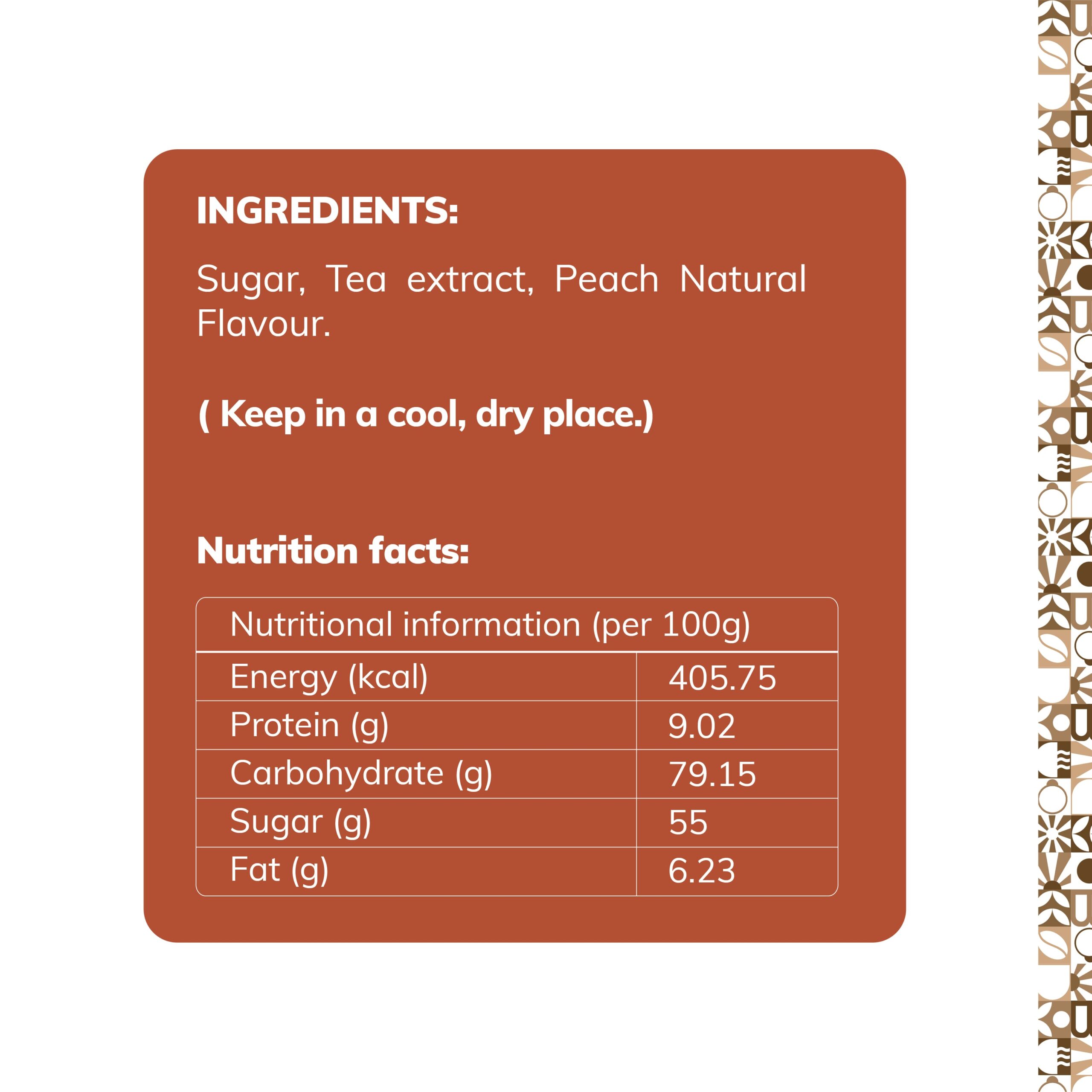 Iced Peach Tea Premix Sachet