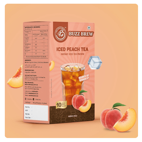 Iced Peach Tea Premix Sachet Detail