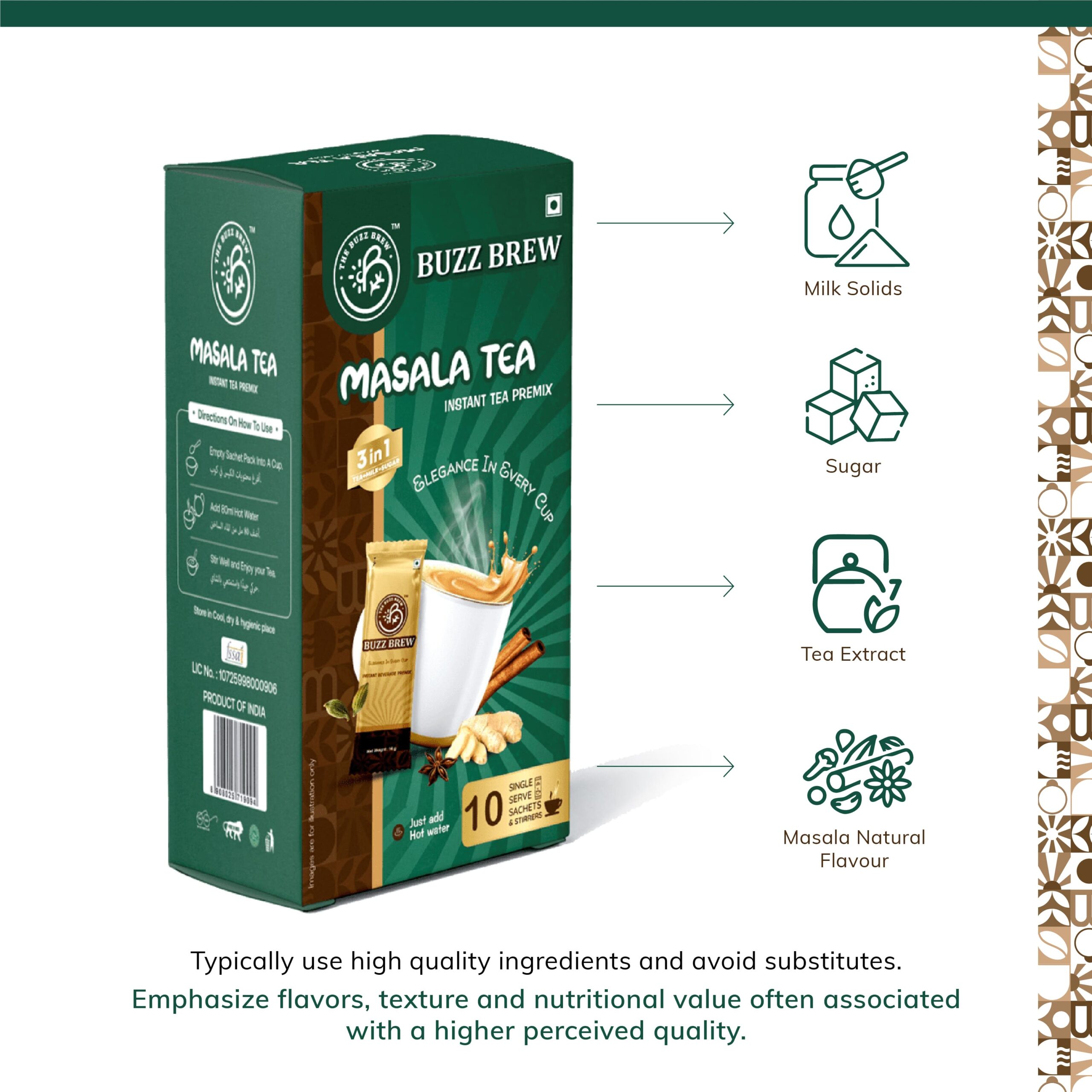 Masala Tea Premix Sachet