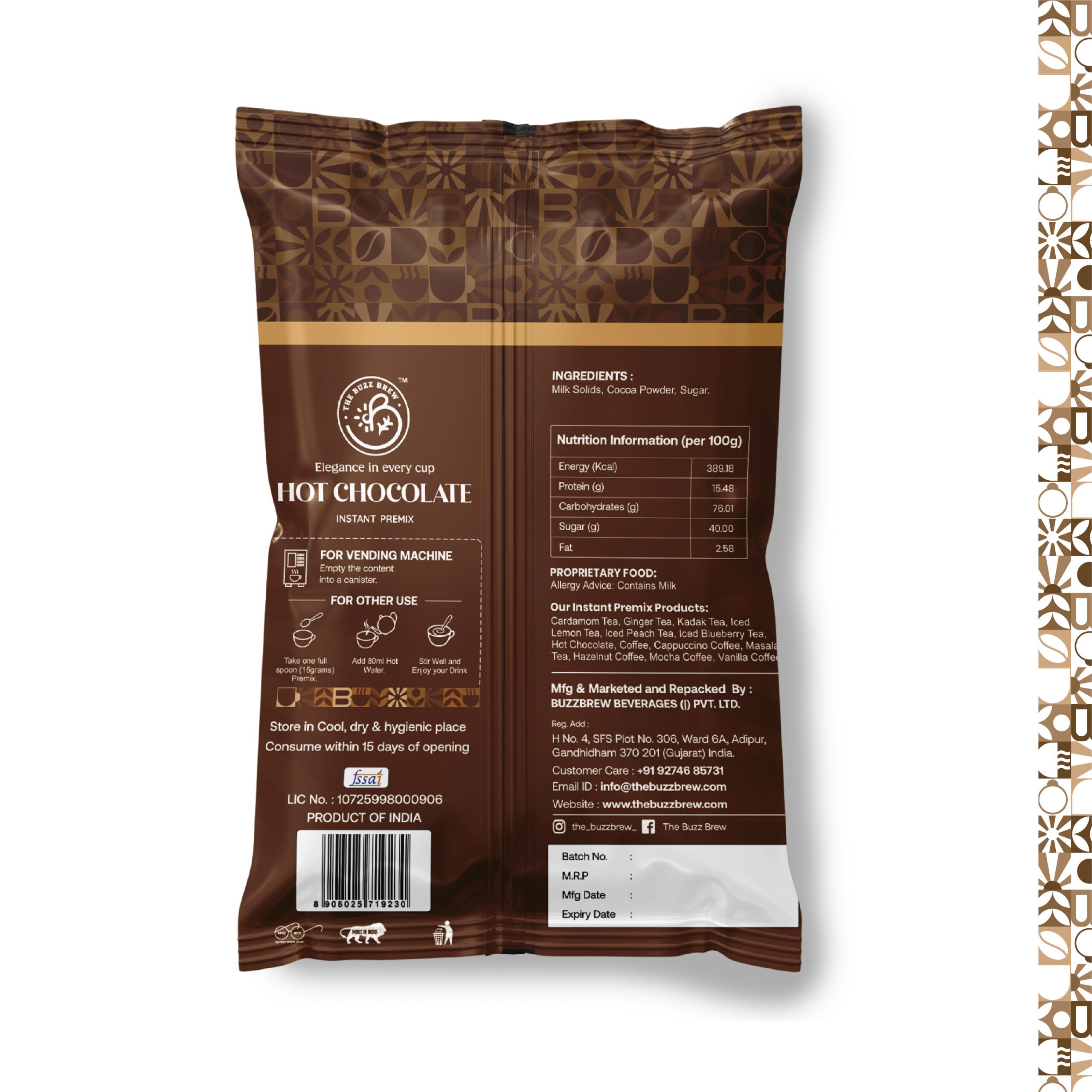 Hot Chocolate Premix