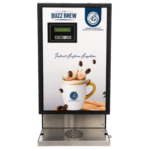 The Buzz Brew – 3 Lane Tea & Coffee Vending Machine (SS)