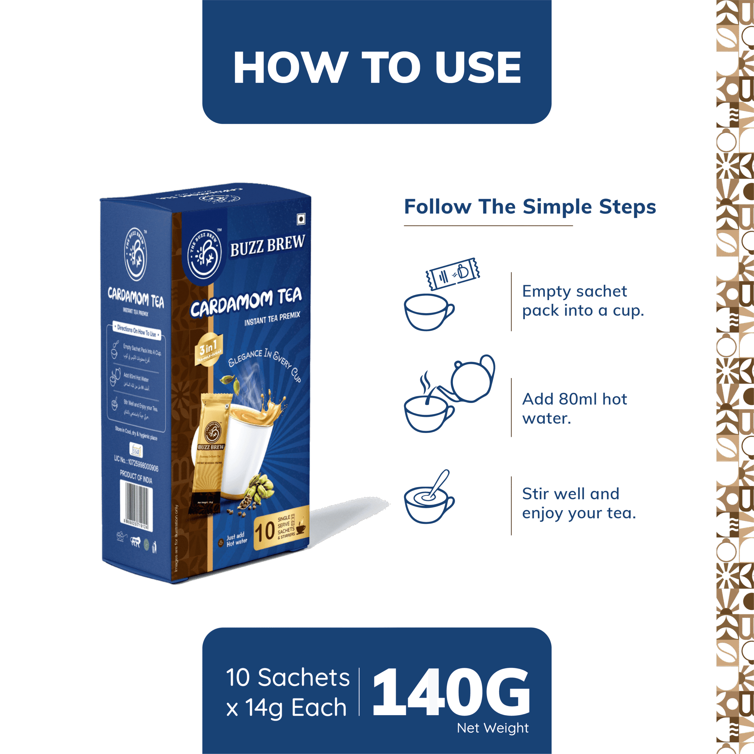 Classic Cardamom Premix Sachet