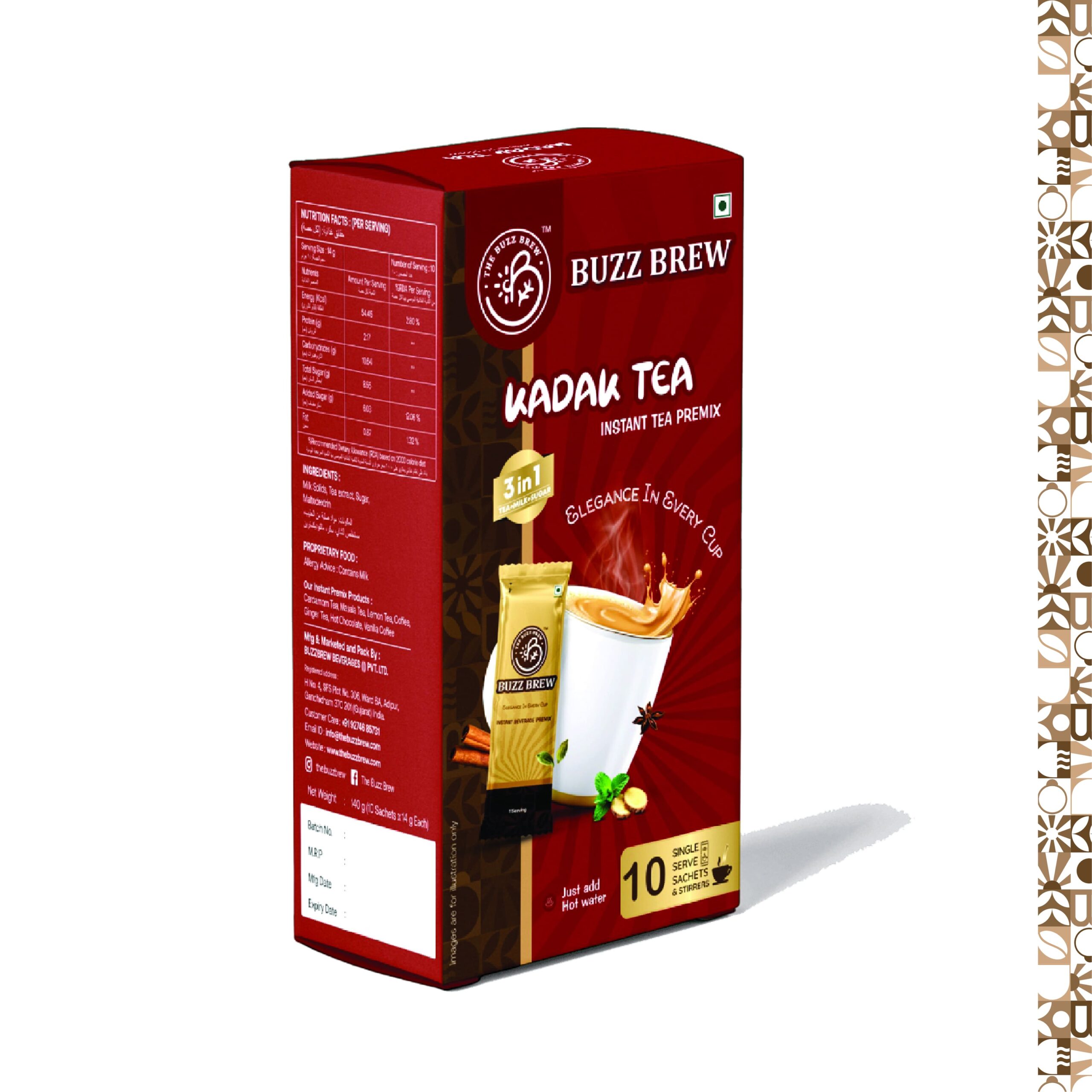 Premium Indian Kadak Tea Premix Sachet