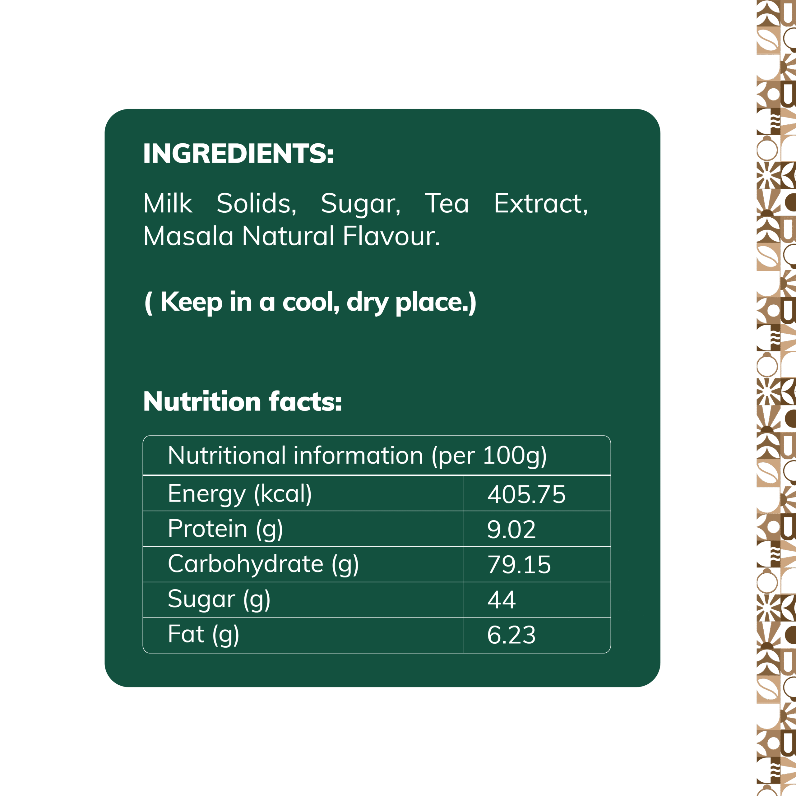 Classic Masala Tea Premix Sachet