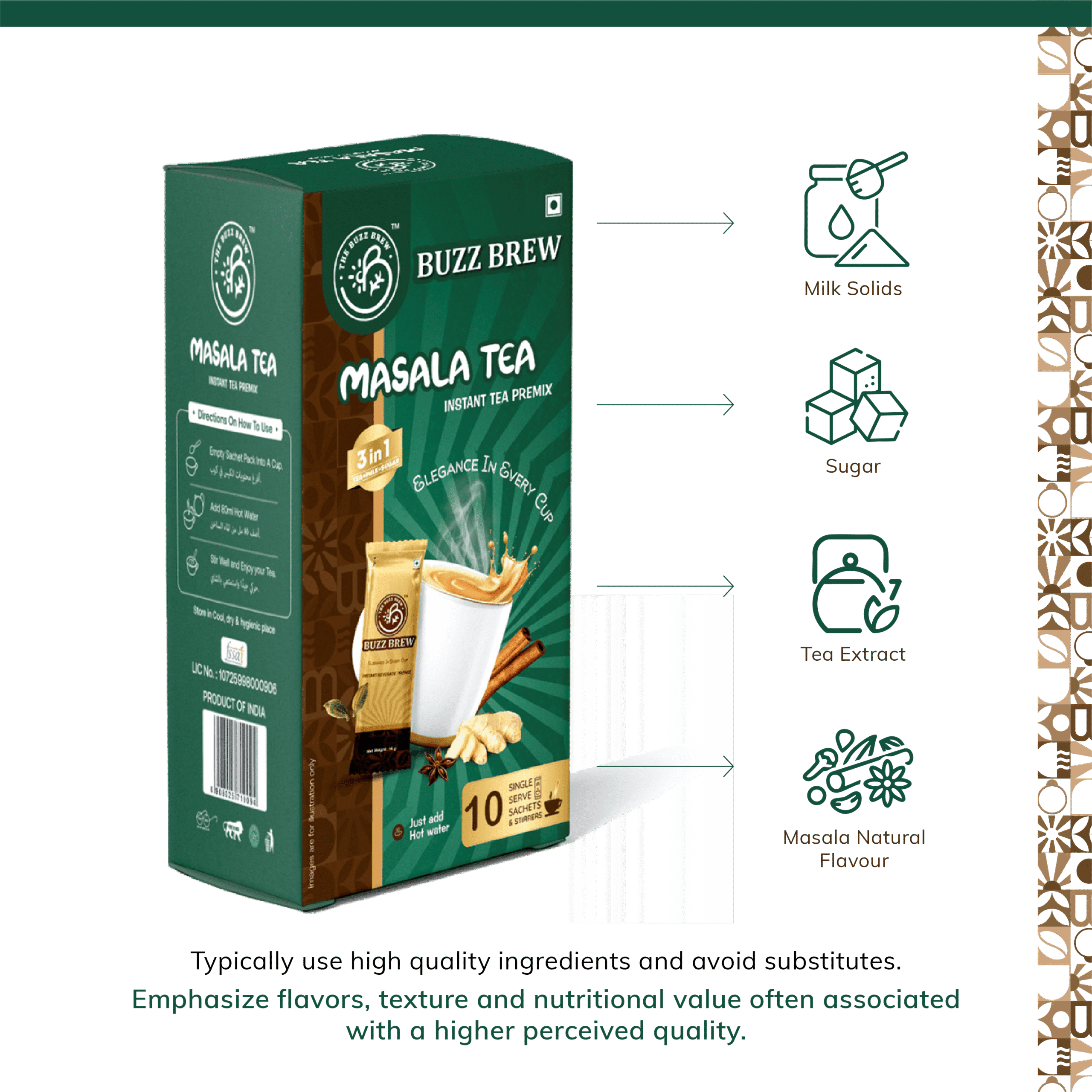 Classic Masala Tea Premix Sachet