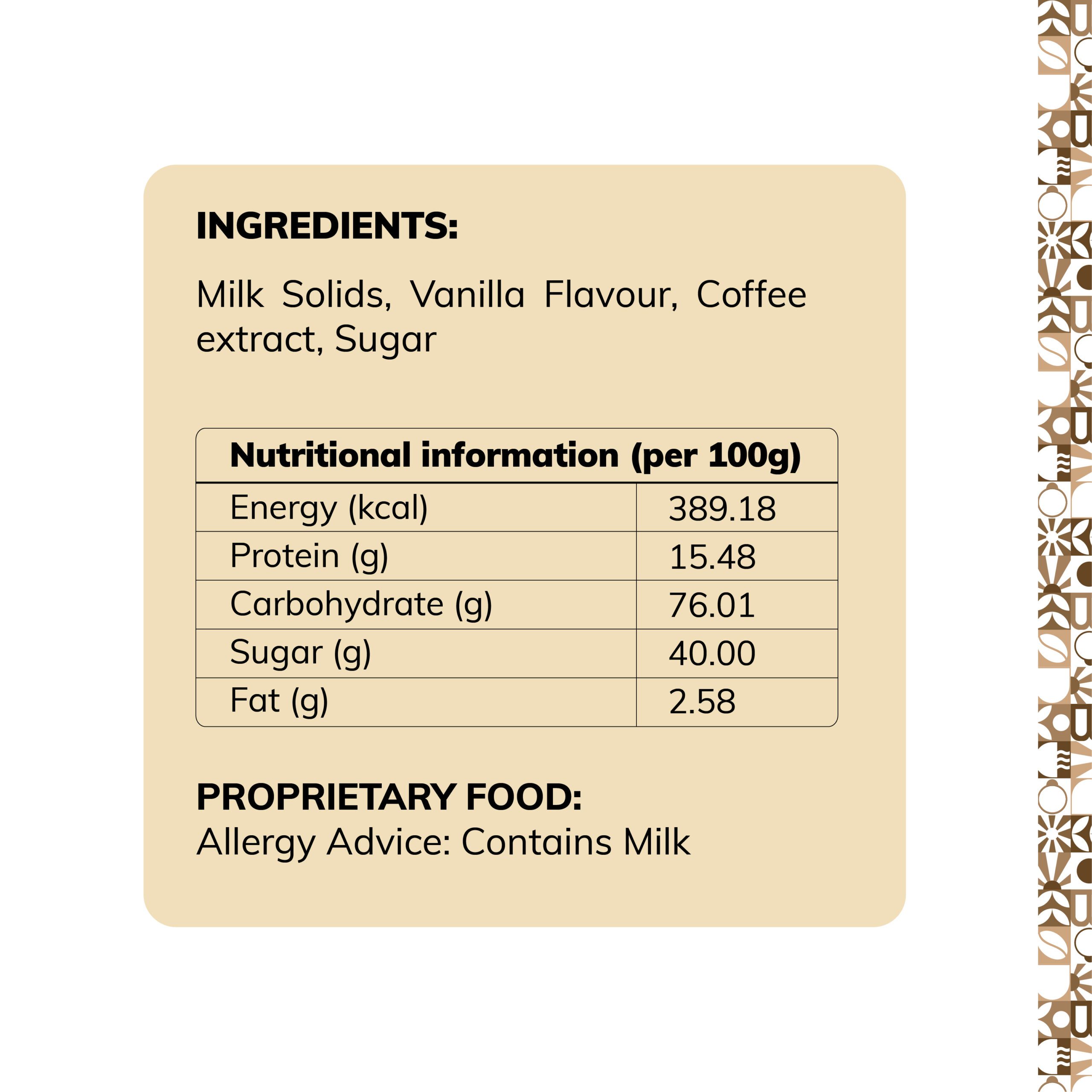 Vanilla Coffee Premix