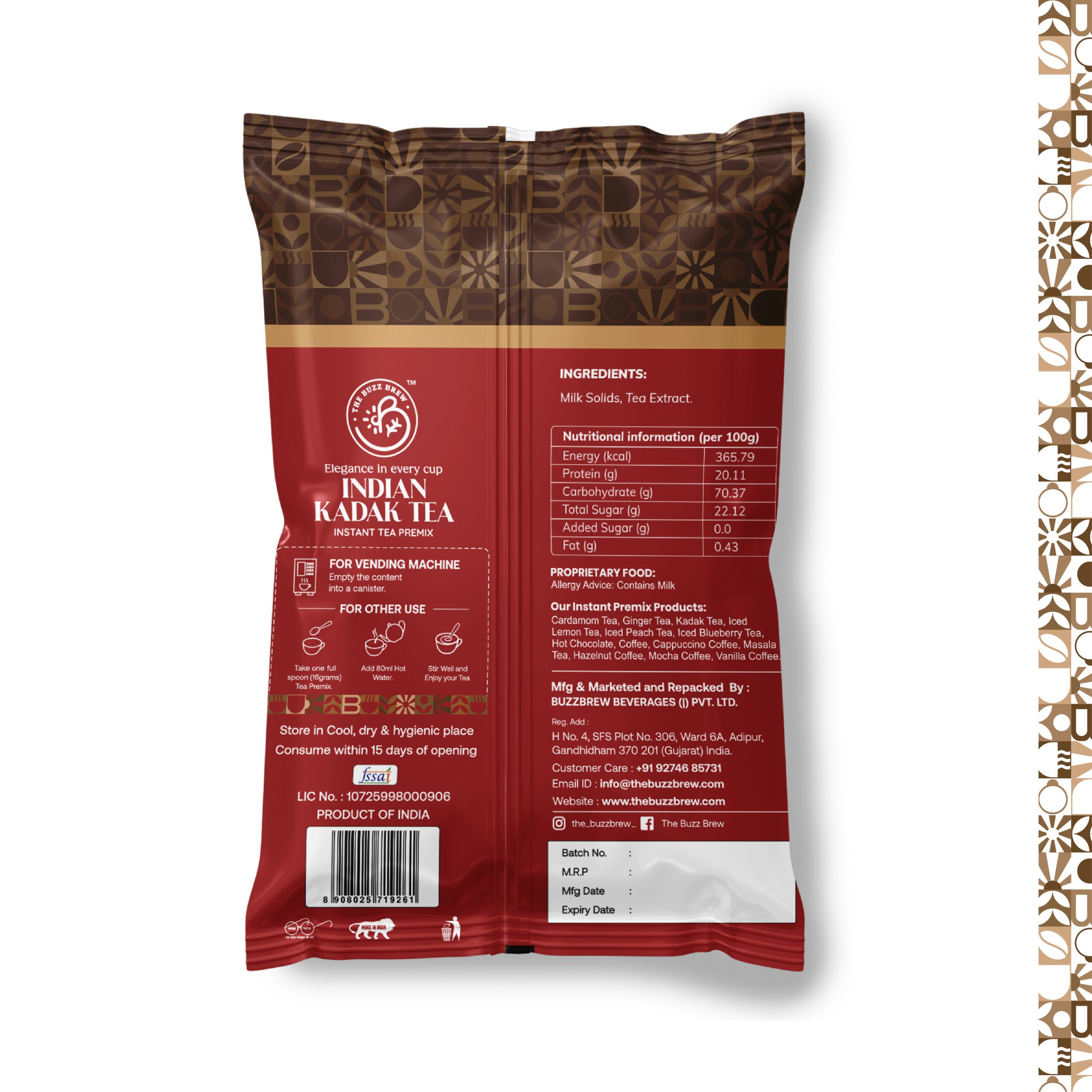 Buzz Brew Zero Sugar Instant Premix – Kadak
