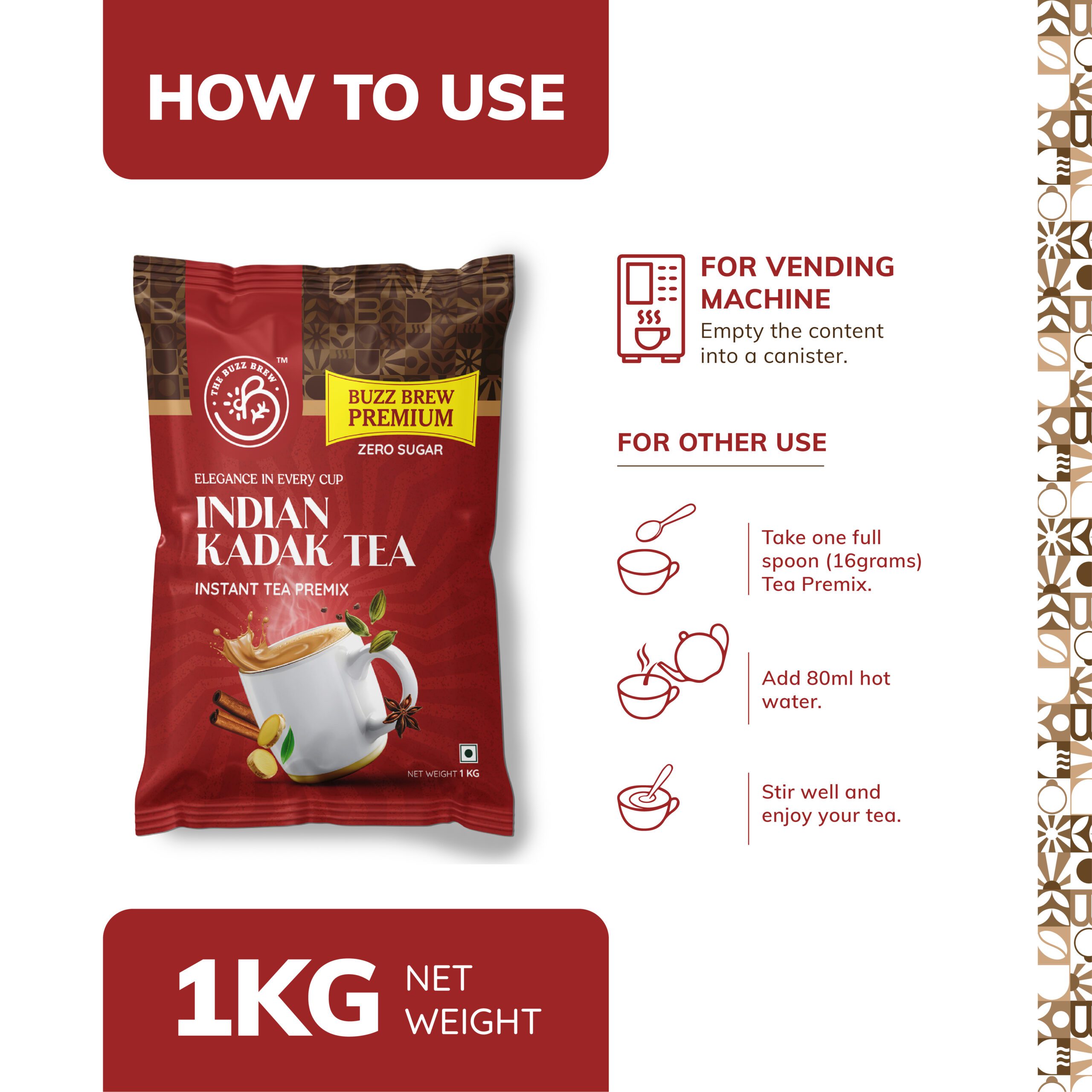 Buzz Brew Zero Sugar Instant Premix – Kadak