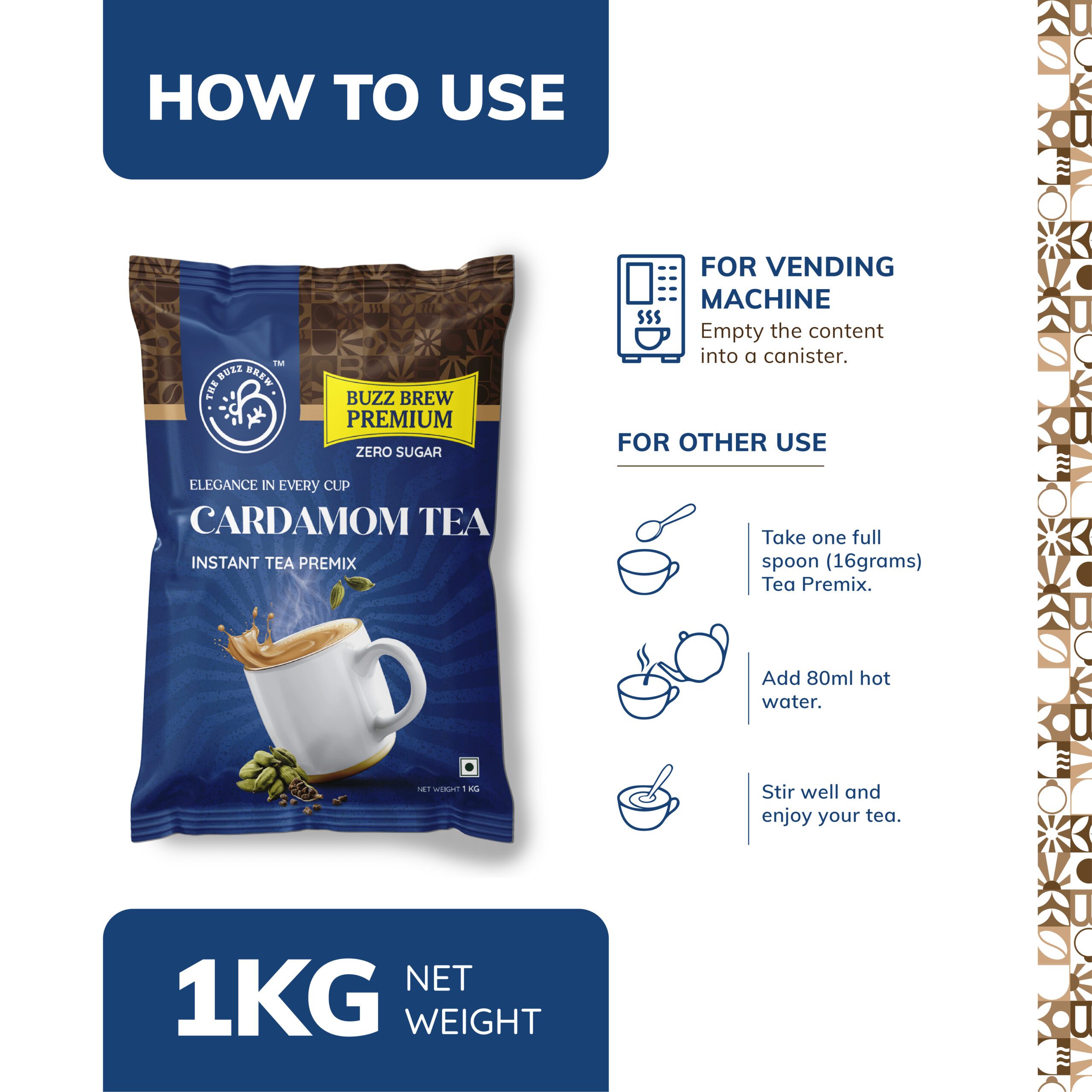 Buzz Brew Zero Sugar Instant Premix – Cardamom - Image 5