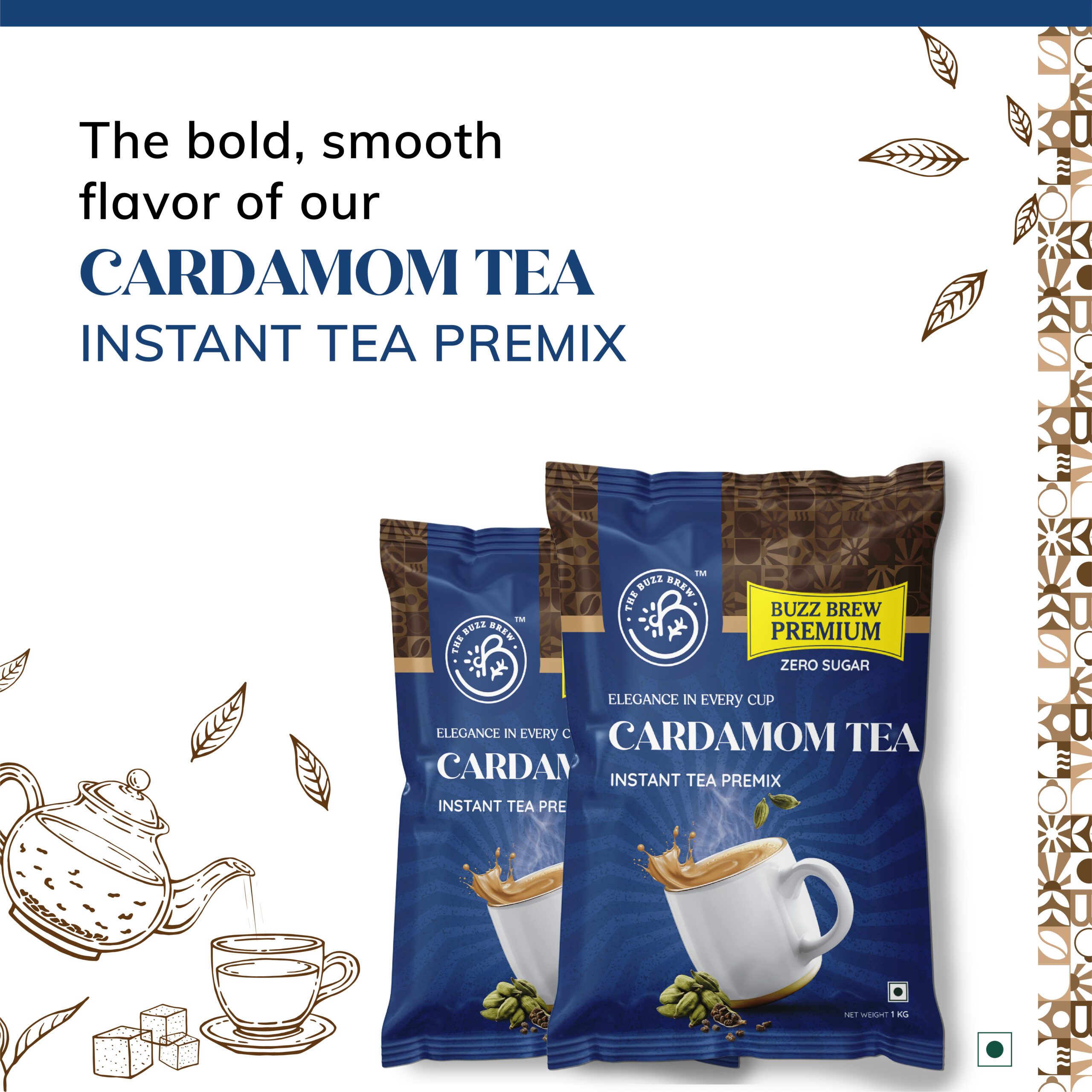 Buzz Brew Zero Sugar Instant Premix – Cardamom - Image 3