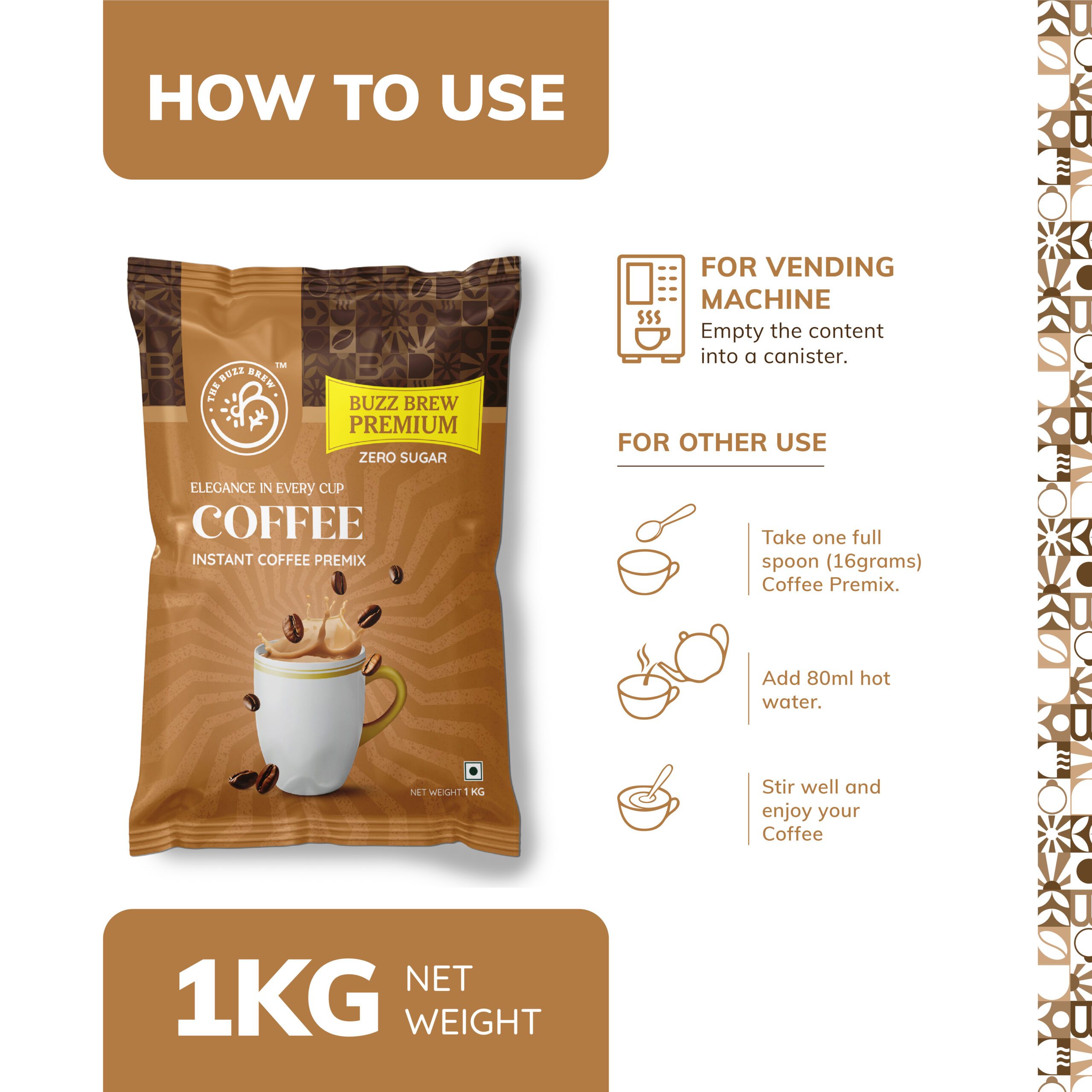 Buzz Brew Zero Sugar Instant Premix – Coffee