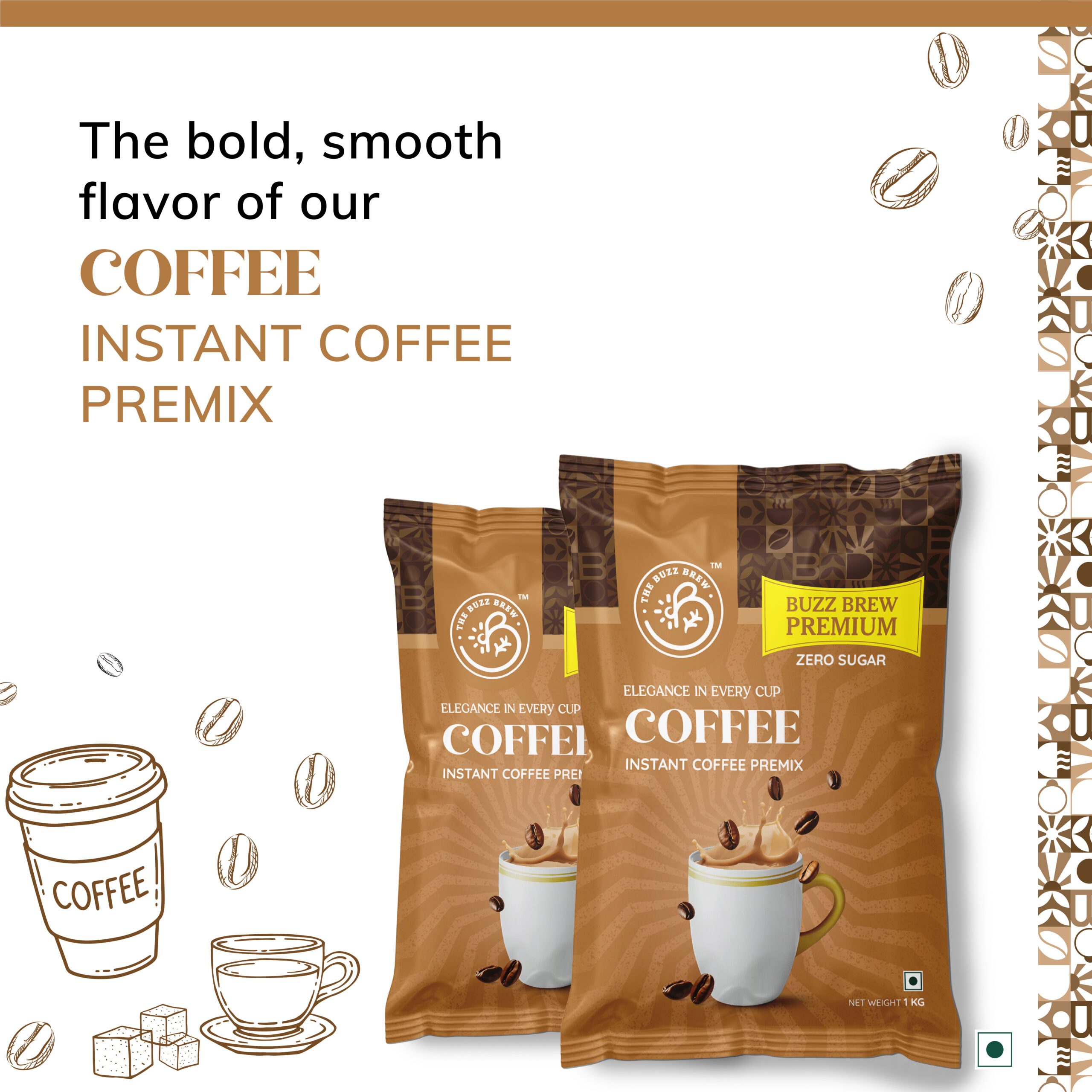 Buzz Brew Zero Sugar Instant Premix – Coffee
